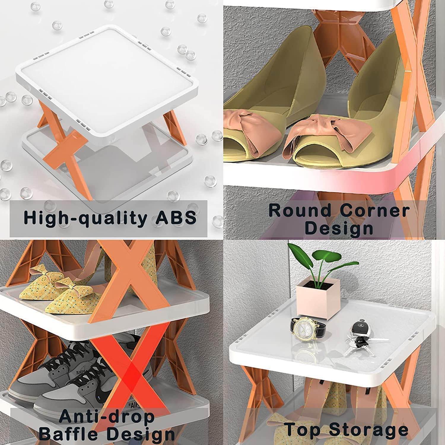 Shoe Rack Shape Adjustable Stackable Shoe Rack Organizer X Shape – Trendhub Pakistan