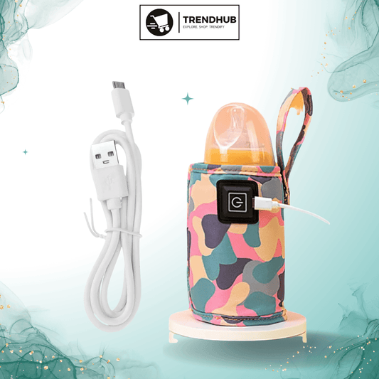 USB Milk Warmer Bag - On The Go Bottle Warmer with USB Cable - Trendhub Pakistan