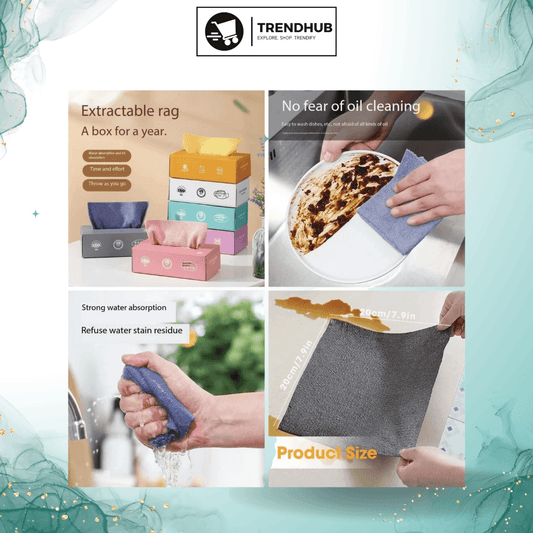 Microfiber Cleaning Clothes - 20 Pieces - Trendhub Pakistan