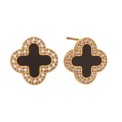 Midnight Clover Necklace Set